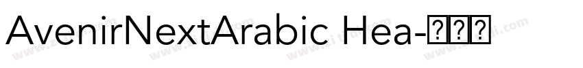 AvenirNextArabic Hea字体转换